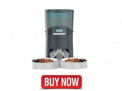 Cat Feeder, HoneyGuaridan 7L Automatic Pet Feeder for Two Cats Dogs Food Dispenser Auto Cat Feeder